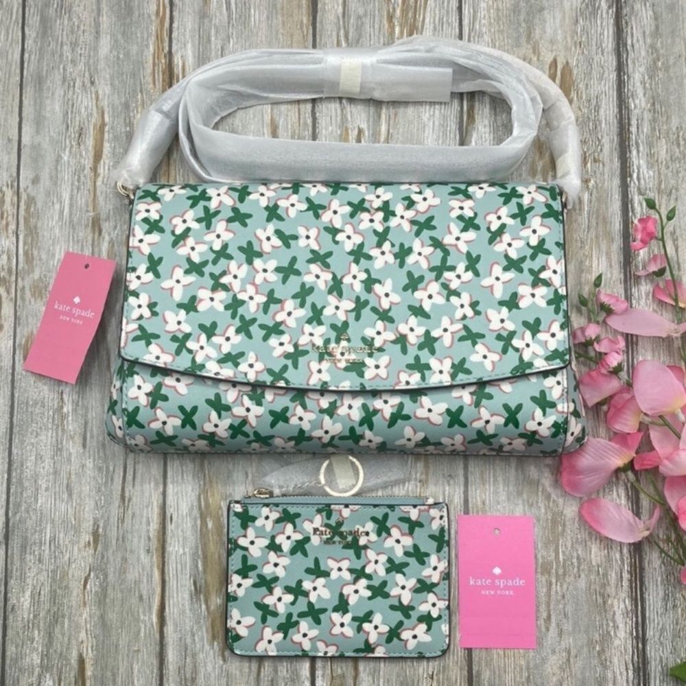 Kate Spade Set ♠️ Laurel Way Greer Crossbody & Bitsy Card Holder Bag Purse